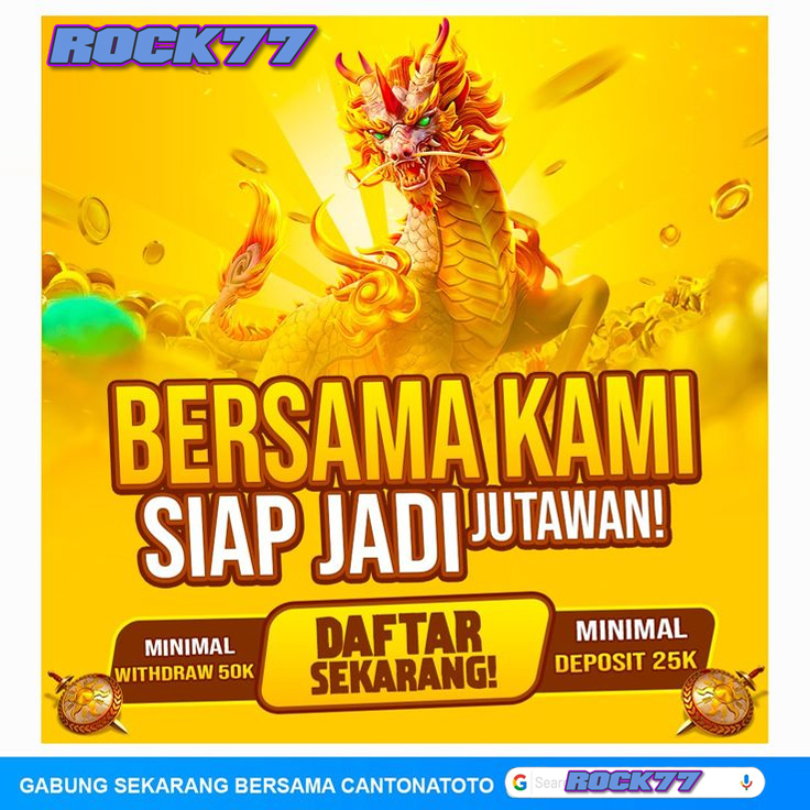 Rock77 : Situs Slot Online Bersama Kami Siap Jadi Jutawan by Hey siriusly